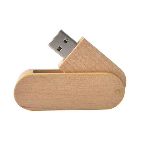 USB-057 MADERA GIRATORIO 16GB