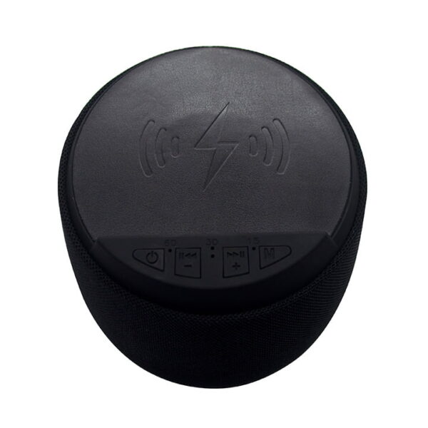 TC-85 PARLANTE ANGULAR CON CARGADOR INALAMBRICO PARA CELULAR COLOR NEGRO